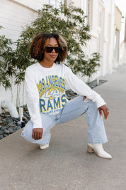 LOS ANGELES RAMS TIME OUT OVERSIZED MIDWEIGHT LONG SLEEVE TEE