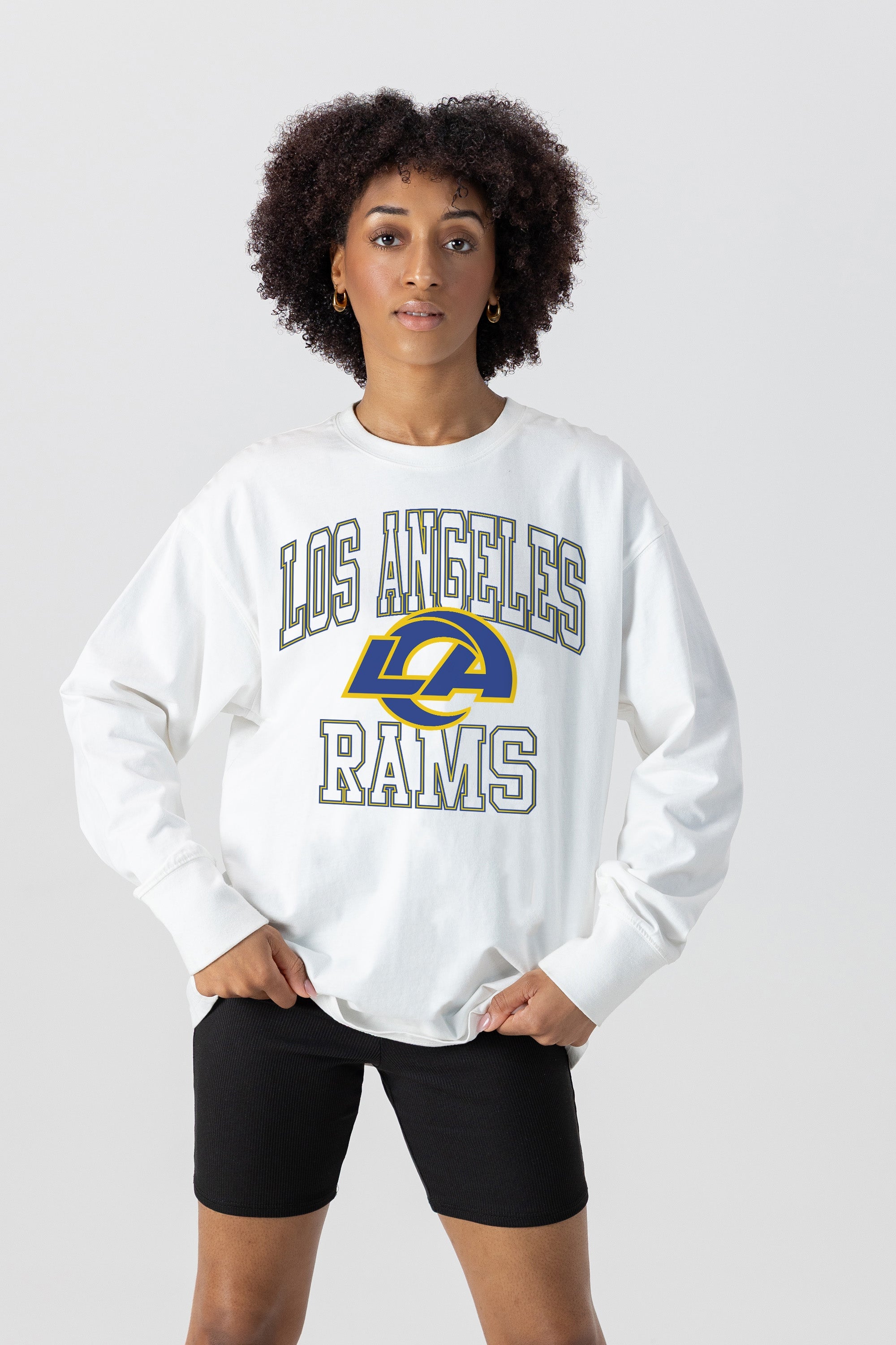 LOS ANGELES RAMS Mind Games Oversized Long-Sleeve Tee
