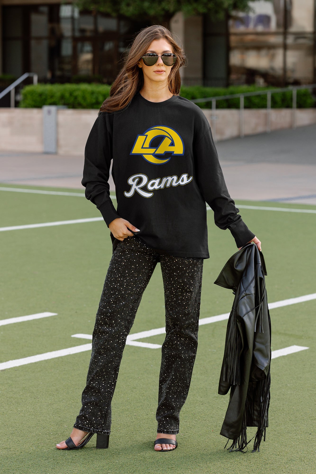 LOS ANGELES RAMS HONOR ROLL ESSENTIAL RELAXED FIT LONG SLEEVE TEE