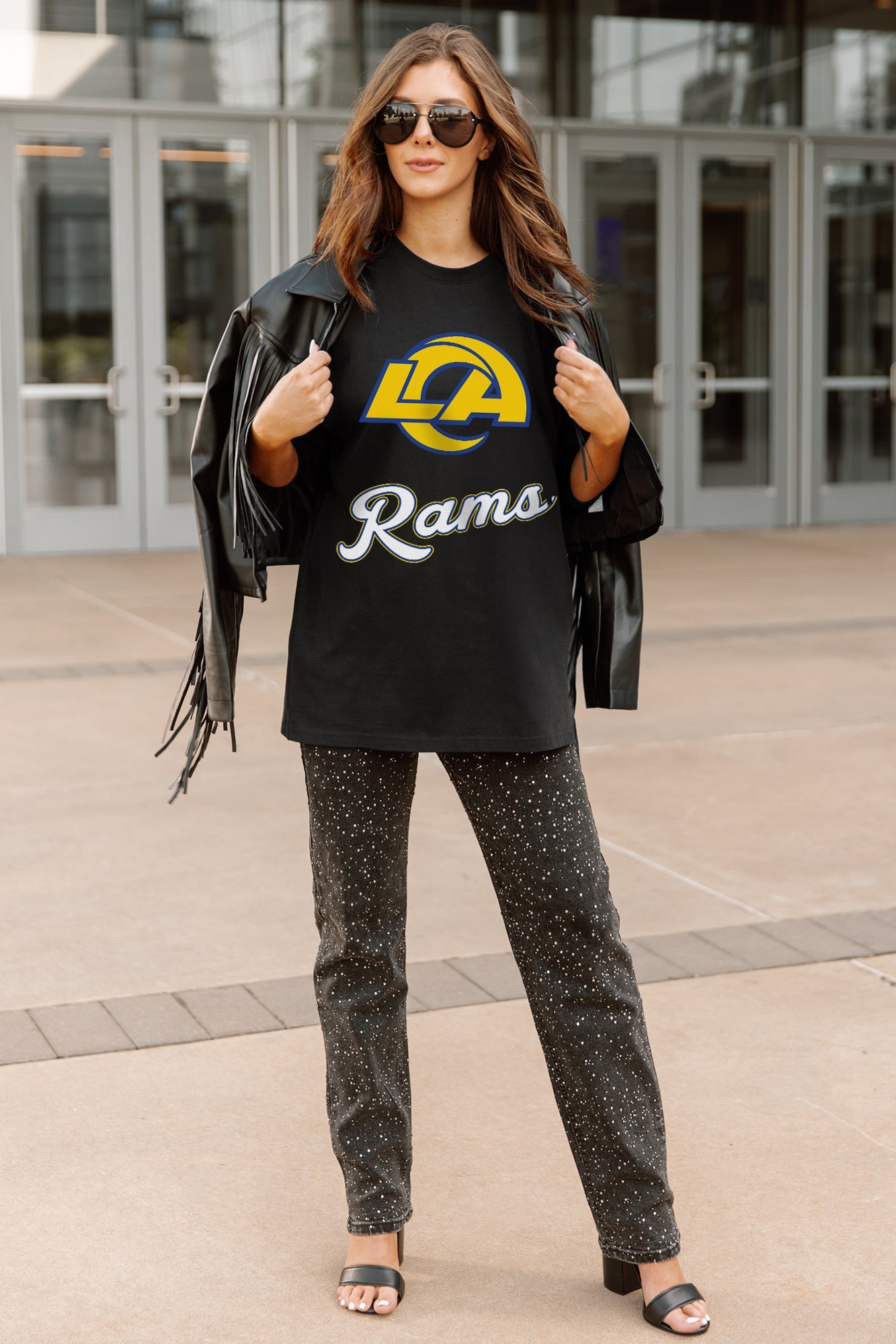 LOS ANGELES RAMS HONOR ROLL ESSENTIAL RELAXED FIT LONG SLEEVE TEE