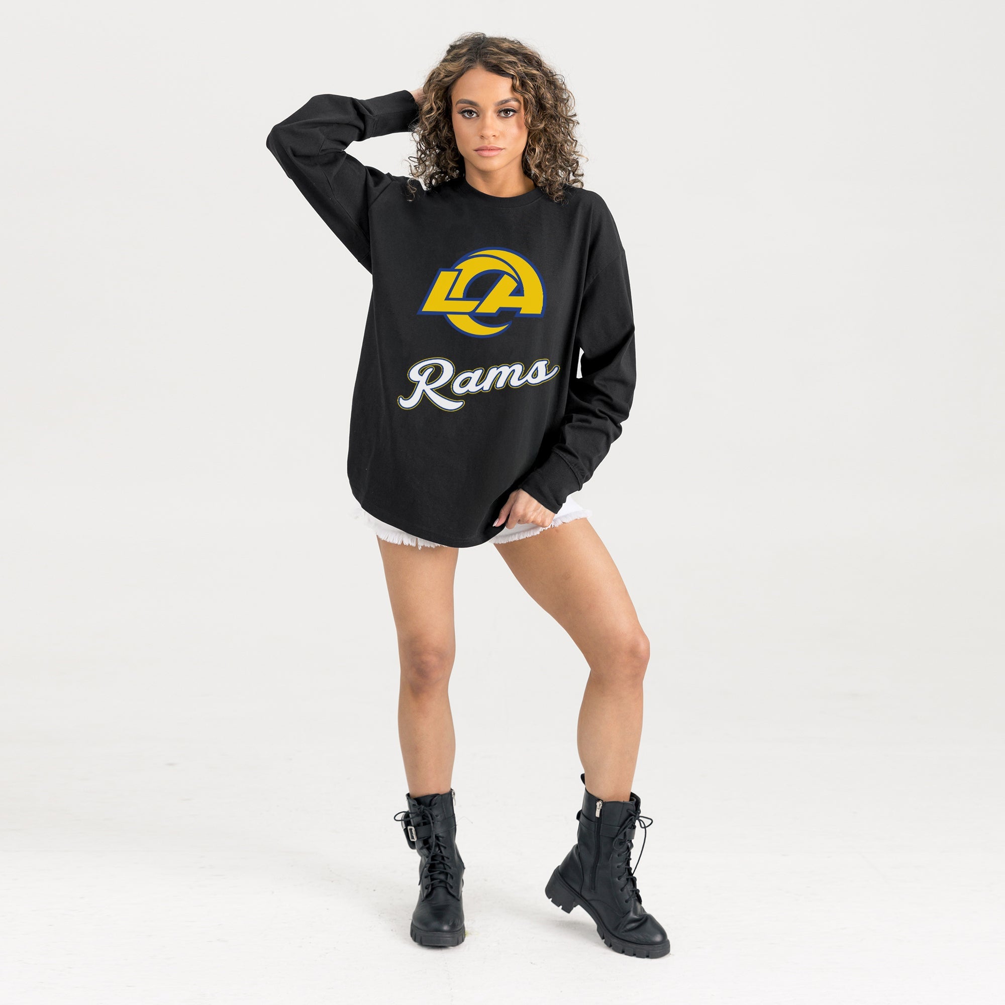 LOS ANGELES RAMS HONOR ROLL ESSENTIAL RELAXED FIT LONG SLEEVE TEE