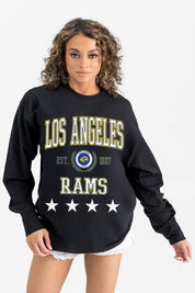 LOS ANGELES RAMS EVERYDAY STAR ESSENTIAL RELAXED FIT LONG SLEEVE TEE