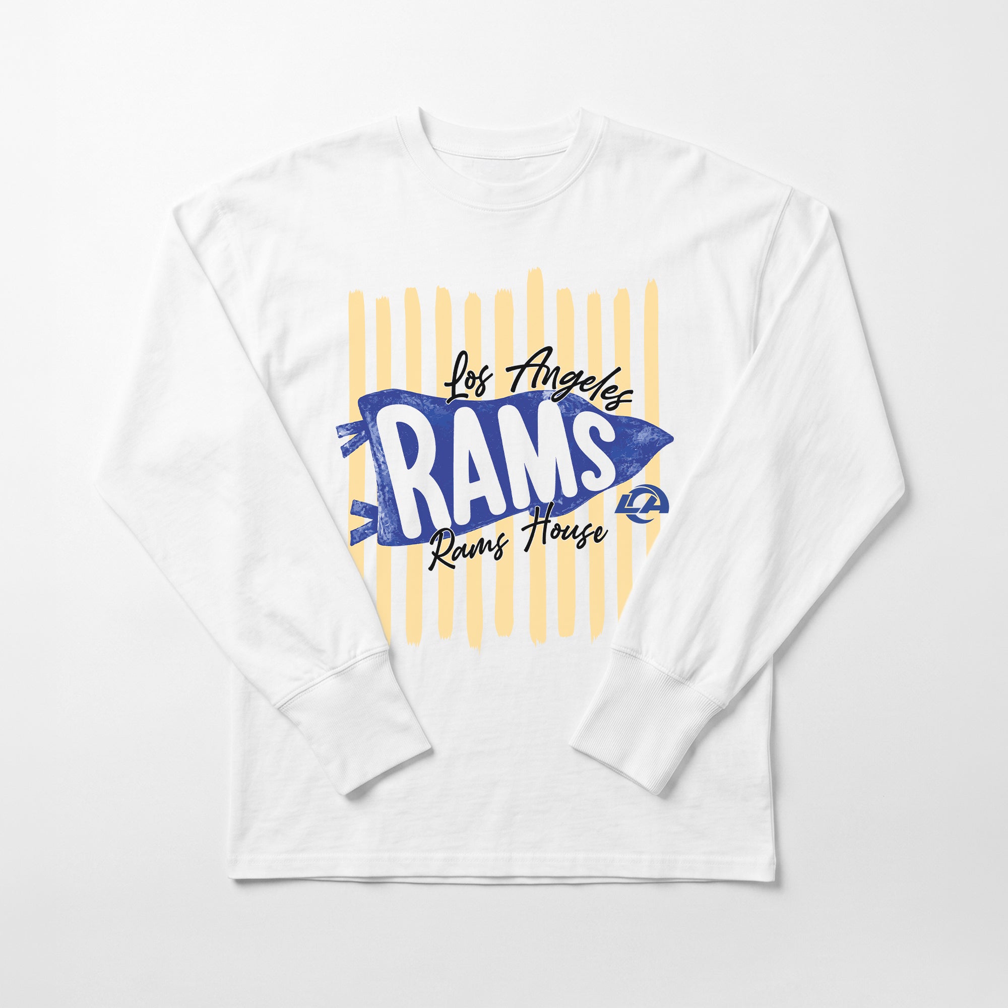 LOS ANGELES RAMS RALLY STRIPE OVERSIZED LONG SLEEVE TEE