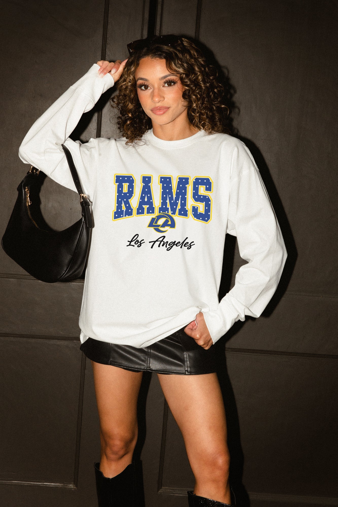 LOS ANGELES RAMS SWEET SPOT OVERSIZED LONG SLEEVE TEE