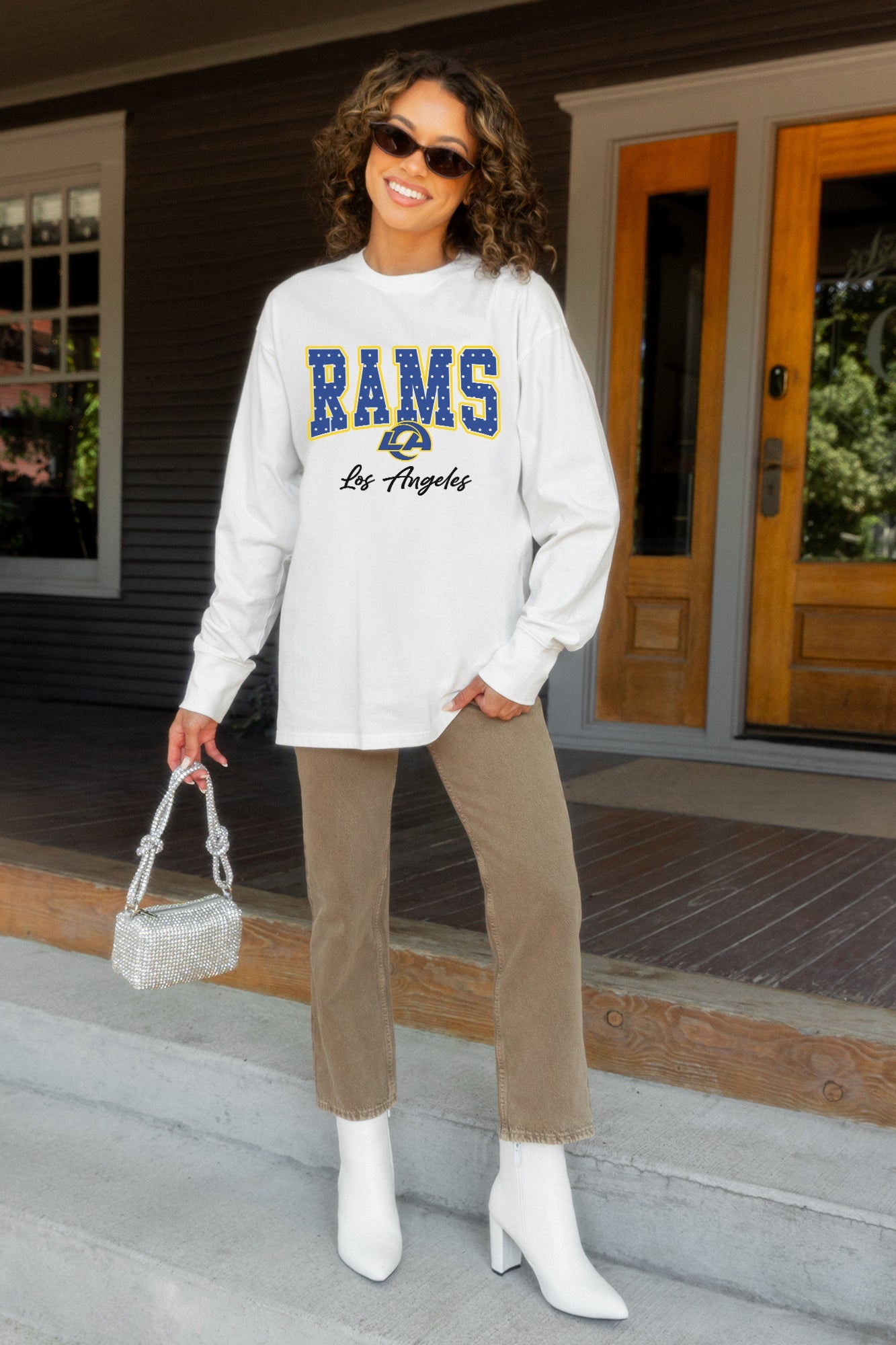LOS ANGELES RAMS SWEET SPOT OVERSIZED LONG SLEEVE TEE