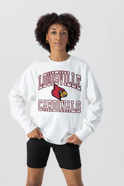LOUISVILLE CARDINALS MIND GAMES OVERSIZED MIDWEIGHT LONG SLEEVE TEE