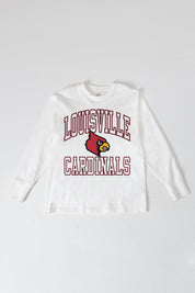 LOUISVILLE CARDINALS MIND GAMES OVERSIZED MIDWEIGHT LONG SLEEVE TEE