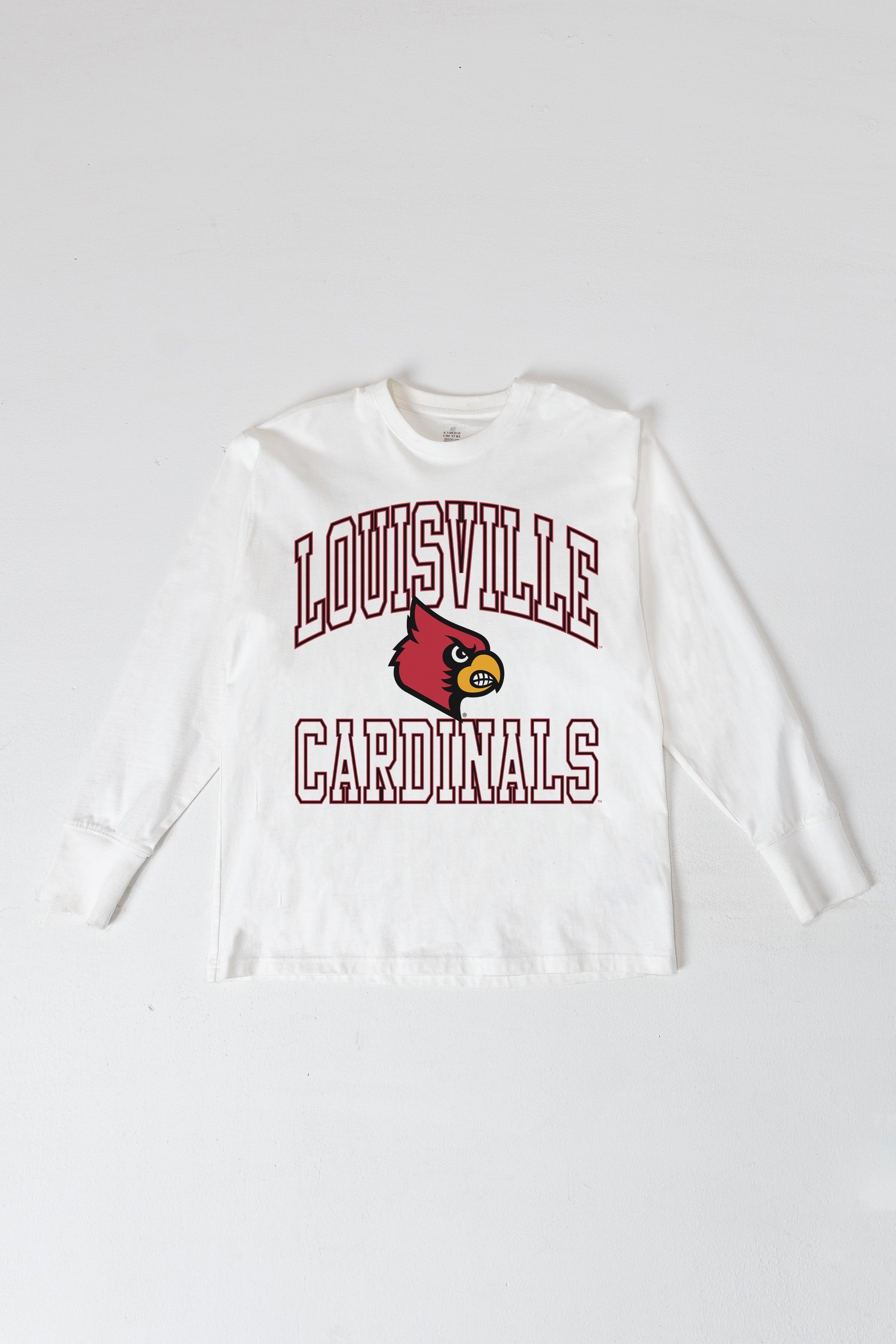 LOUISVILLE CARDINALS MIND GAMES OVERSIZED MIDWEIGHT LONG SLEEVE TEE