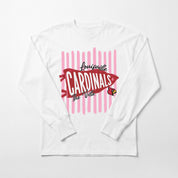 LOUISVILLE CARDINALS RALLY STRIPE ESSENTIAL RELAXED FIT LONG SLEEVE TEE