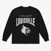 LOUISVILLE CARDINALS BOLD AMBITION ESSENTIAL RELAXED FIT LONG SLEEVE TEE
