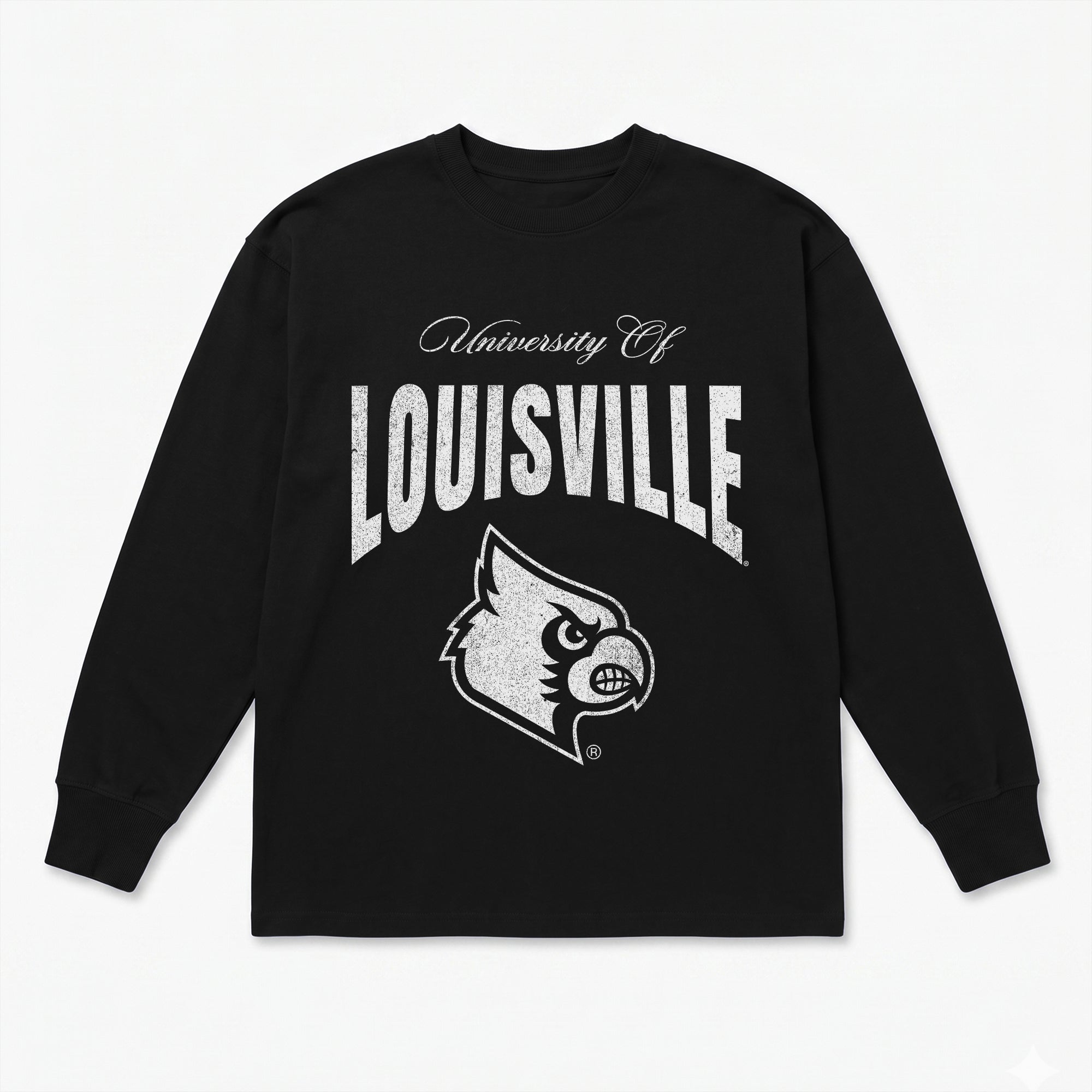 LOUISVILLE CARDINALS BOLD AMBITION ESSENTIAL RELAXED FIT LONG SLEEVE TEE