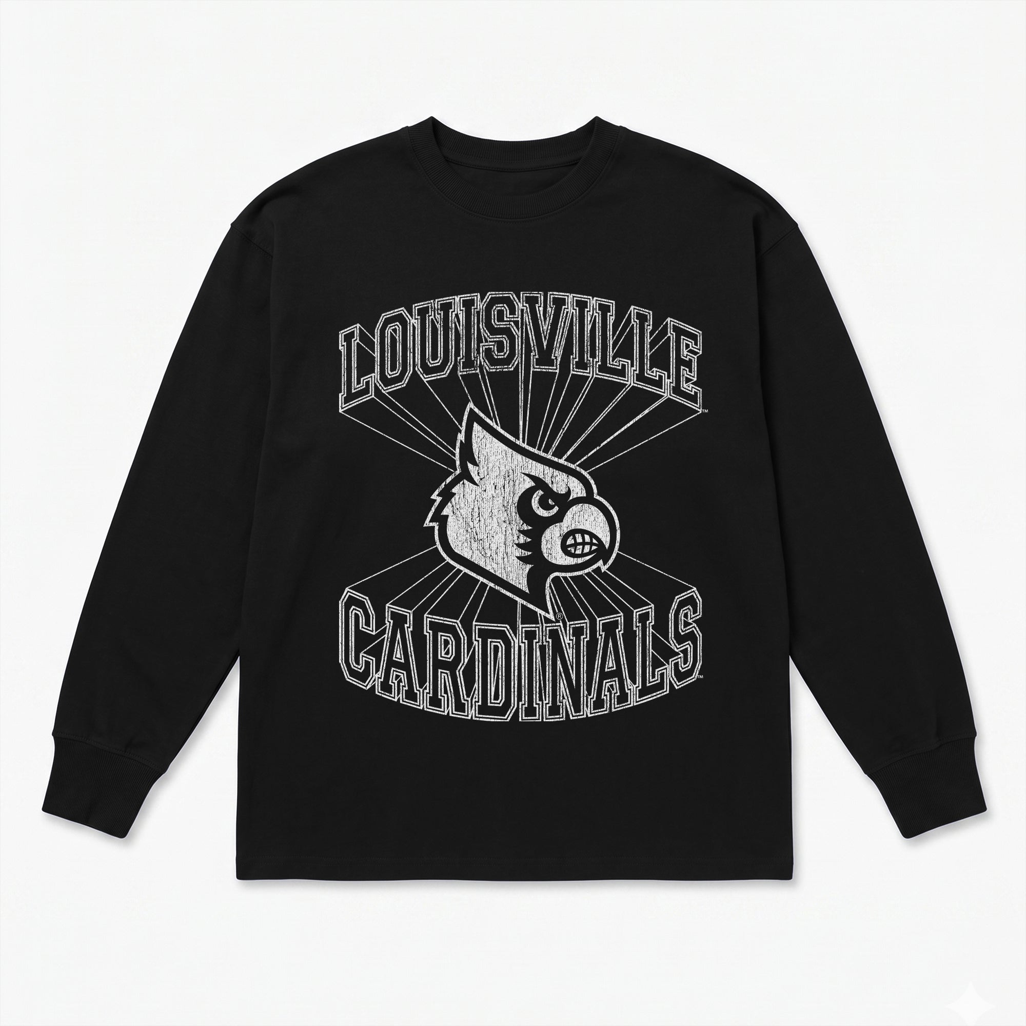 LOUISVILLE CARDINALS SPOTLIGHT ESSENTIAL RELAXED FIT LONG SLEEVE TEE