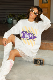 LSU TIGERS RALLY STRIPE ESSENTIAL RELAXED FIT LONG SLEEVE TEE