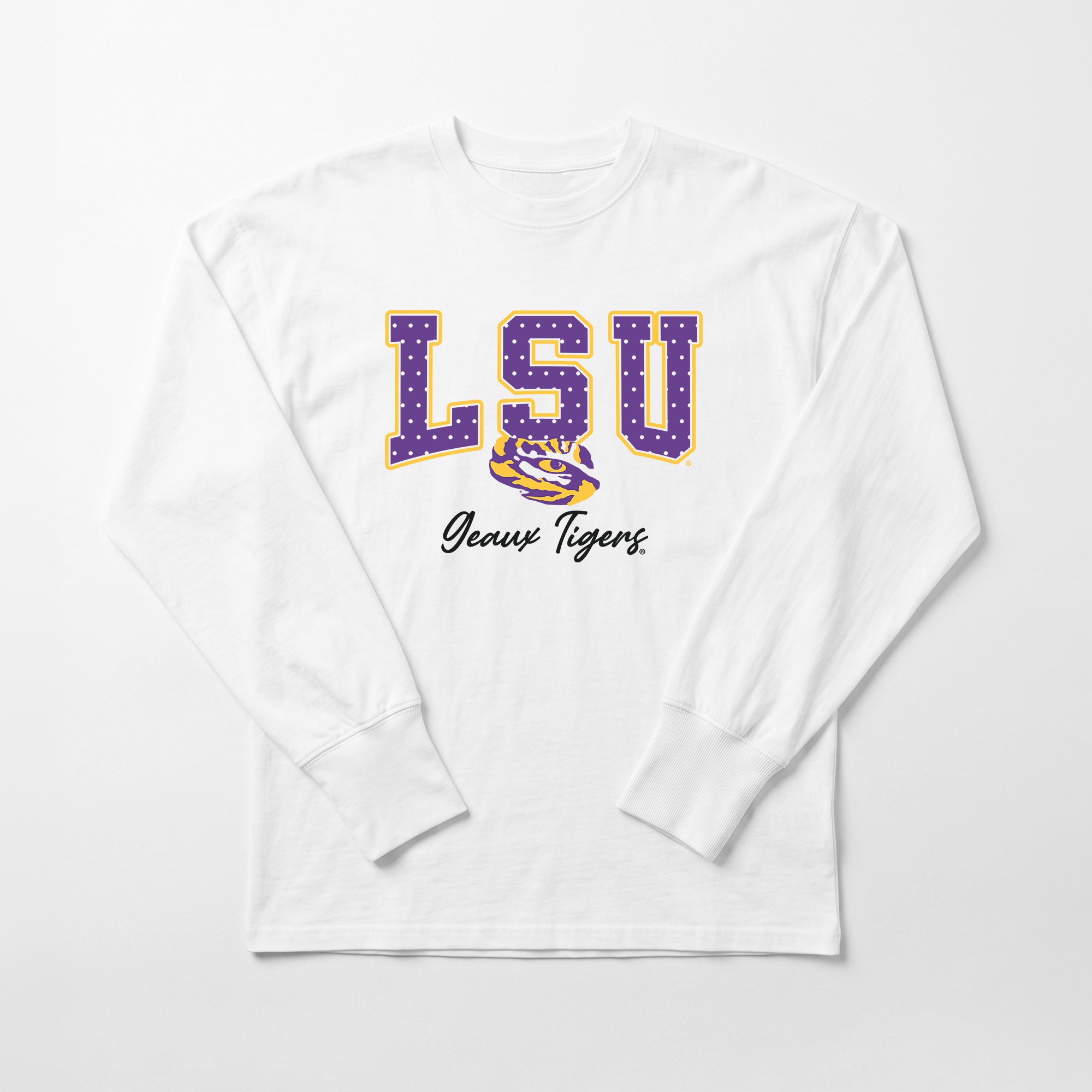 LSU TIGERS SWEET SPOT ESSENTIAL RELAXED FIT LONG SLEEVE TEE