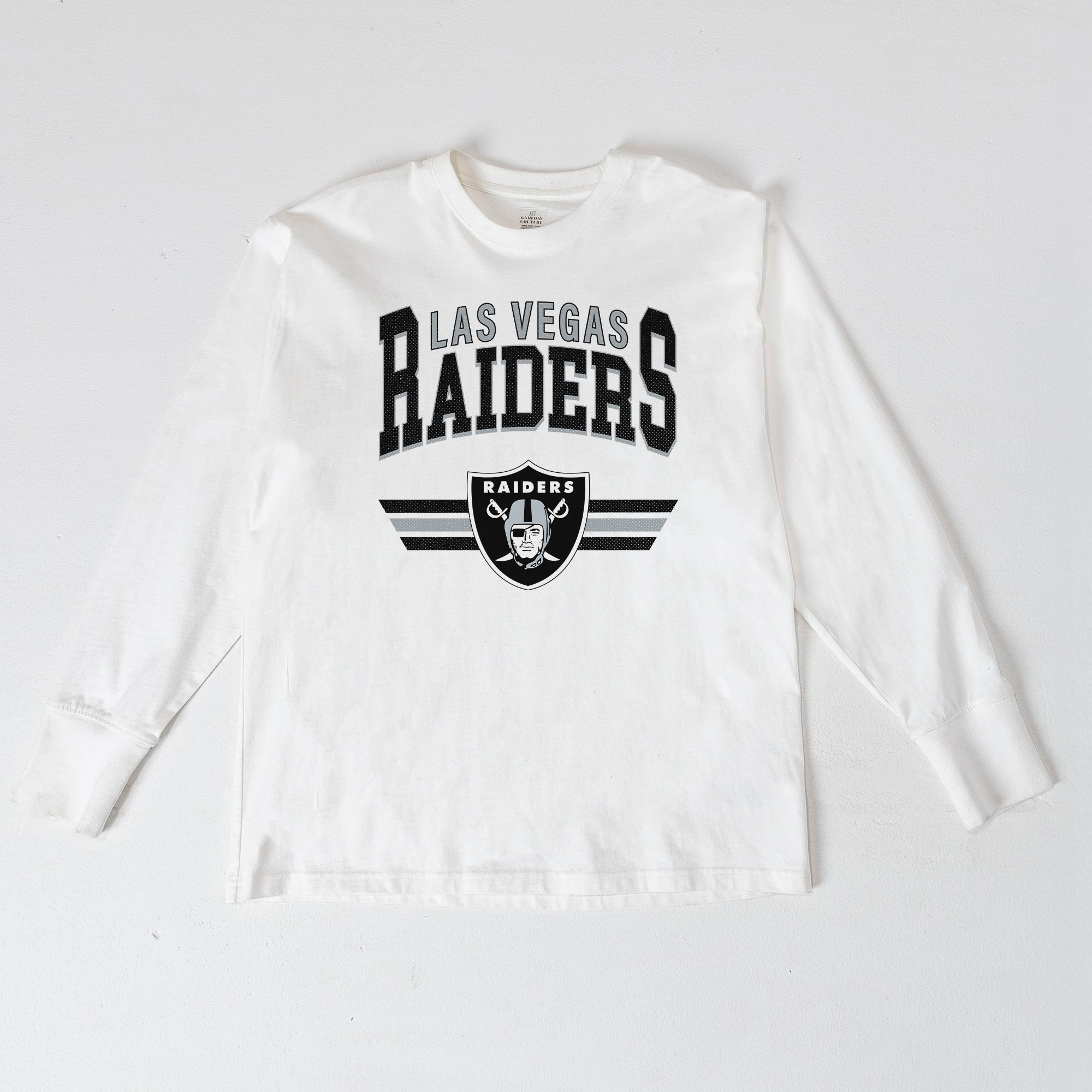 LAS VEGAS RAIDERS SWIFT STRIKE ESSENTIAL RELAXED FIT LONG SLEEVE TEE