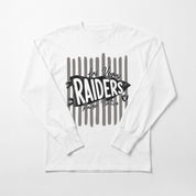 LAS VEGAS RAIDERS RALLY STRIPE OVERSIZED LONG SLEEVE TEE