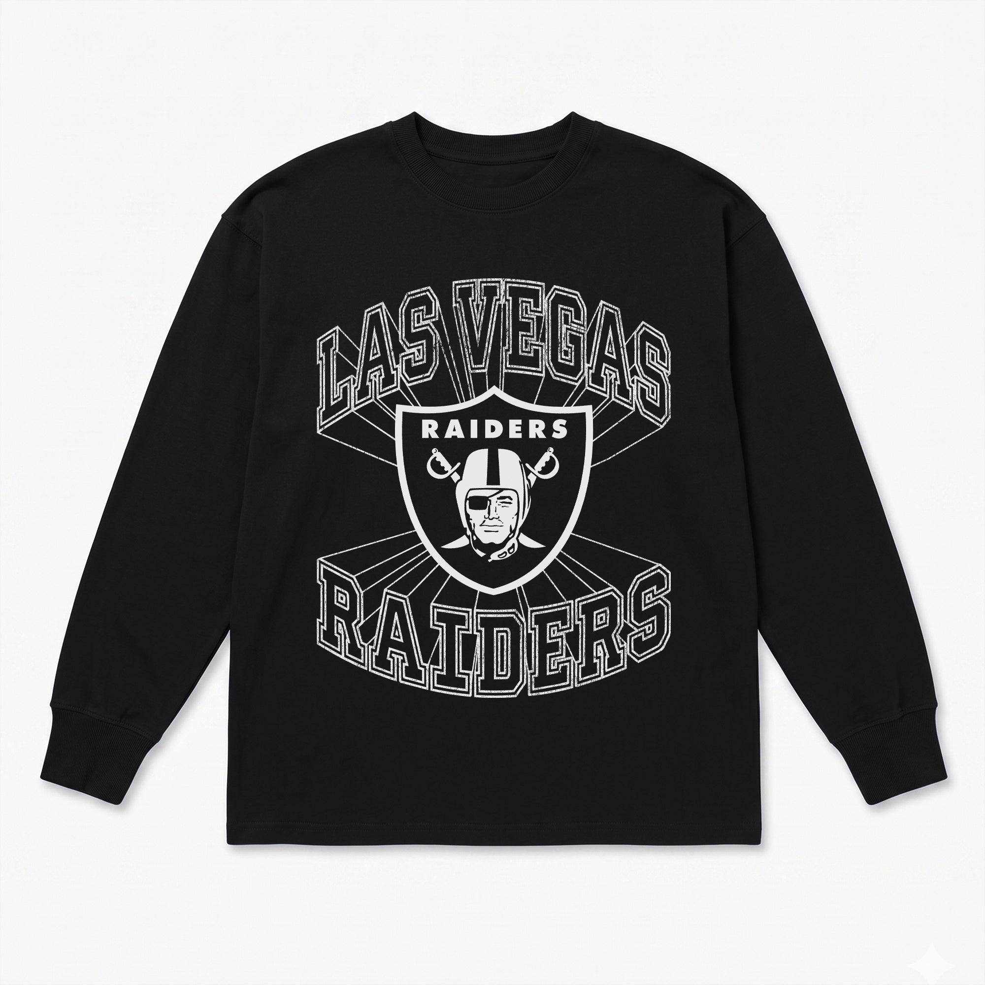 LAS VEGAS RAIDERS SPOTLIGHT OVERSIZED LONG SLEEVE TEE