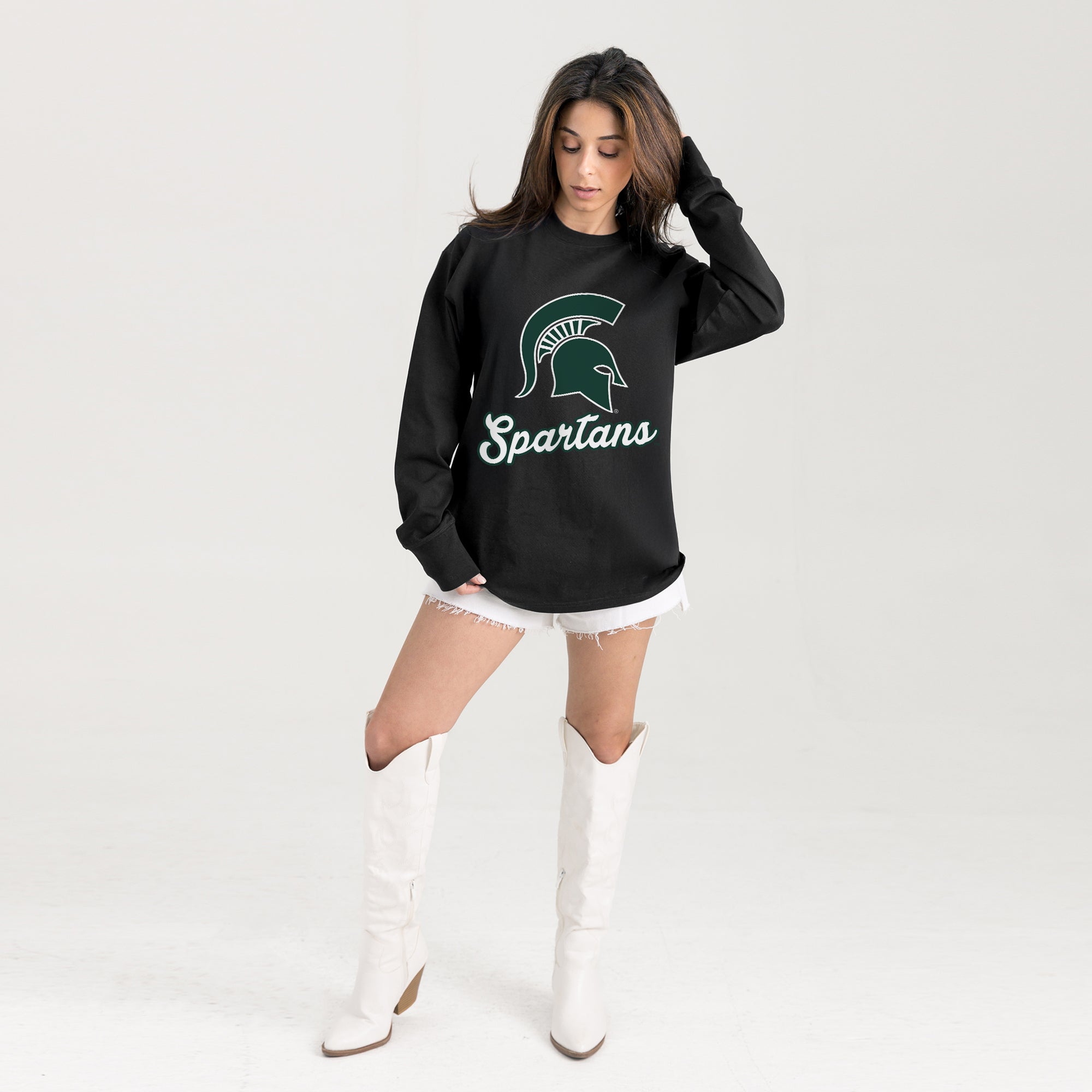 MICHIGAN STATE SPARTANS HONOR ROLL ESSENTIAL RELAXED FIT LONG SLEEVE TEE