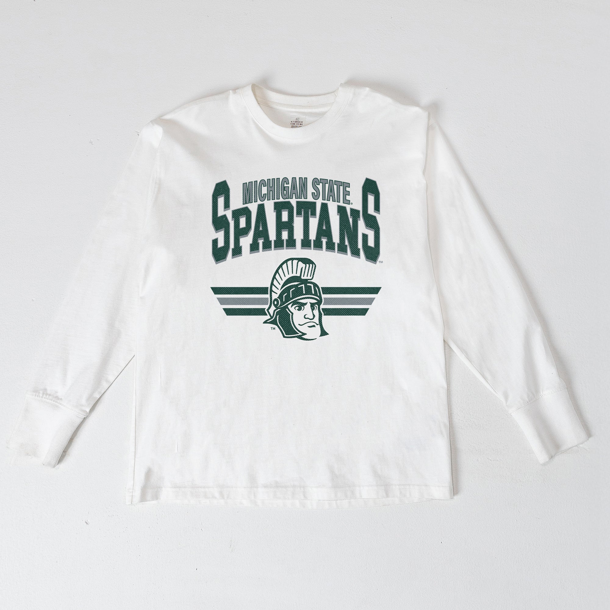 MICHIGAN STATE SPARTANS SWIFT STRIKE ESSENTIAL RELAXED FIT LONG SLEEVE TEE