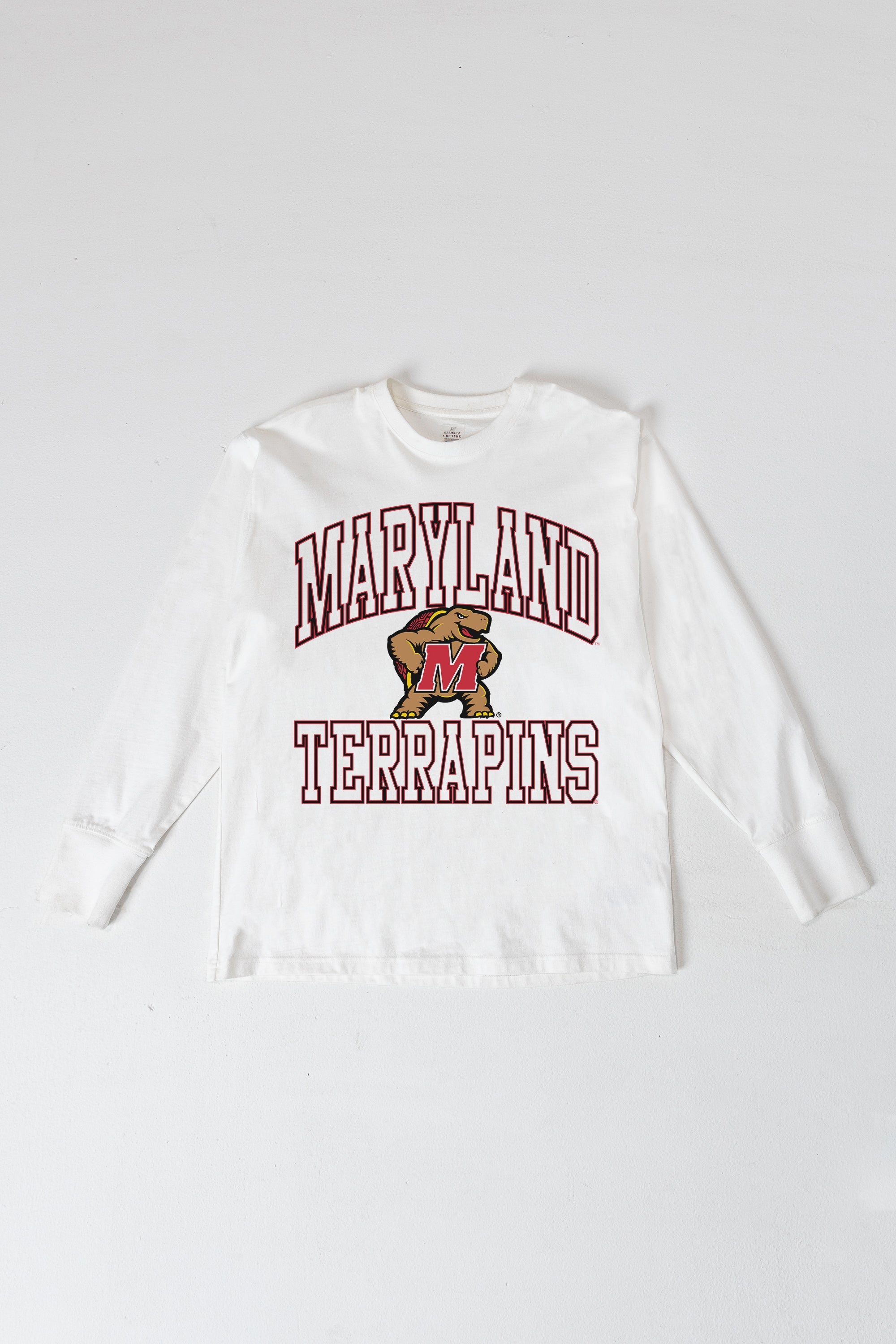 MARYLAND TERRAPINS MIND GAMES OVERSIZED MIDWEIGHT LONG SLEEVE TEE