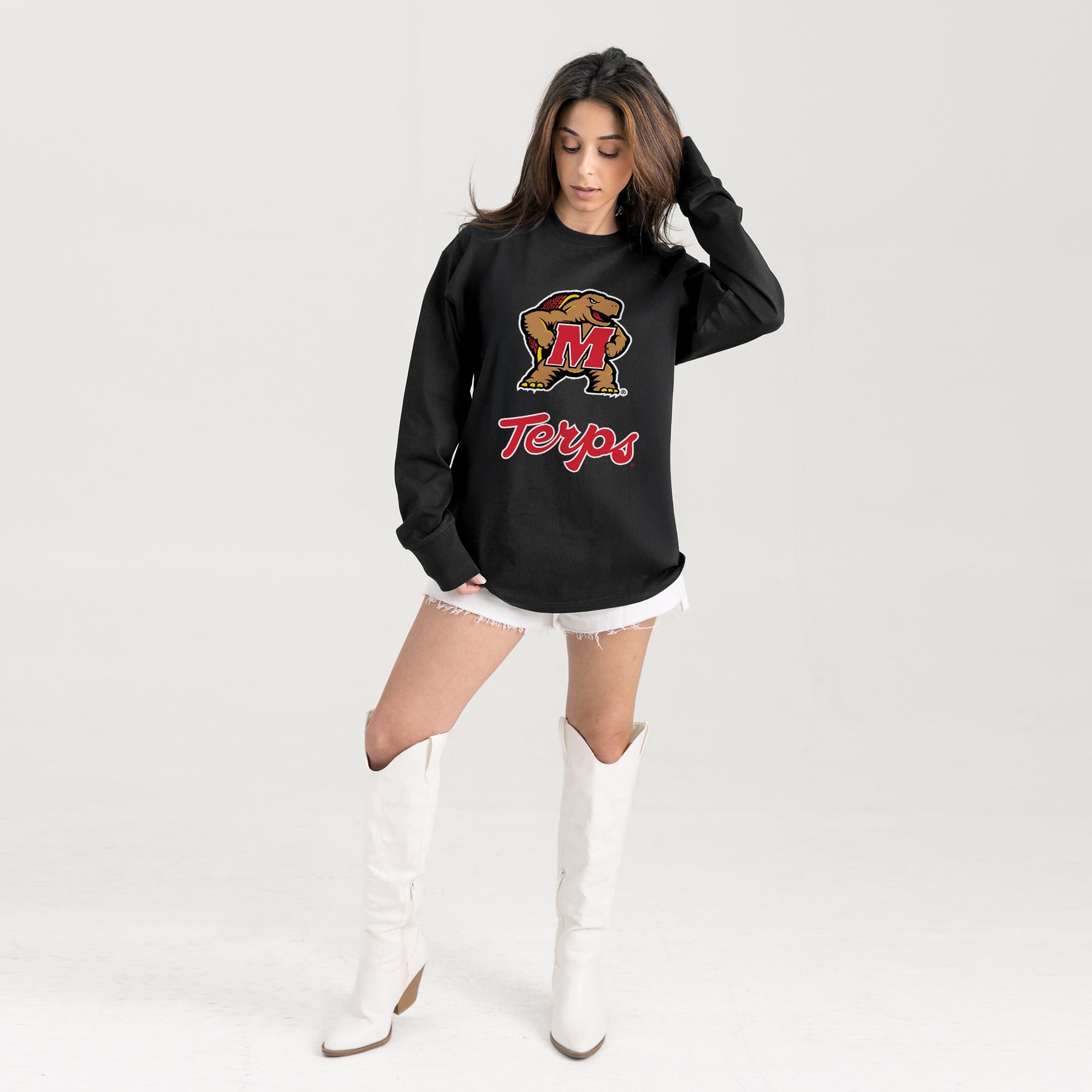 MARYLAND TERRAPINS HONOR ROLL ESSENTIAL RELAXED FIT LONG SLEEVE TEE