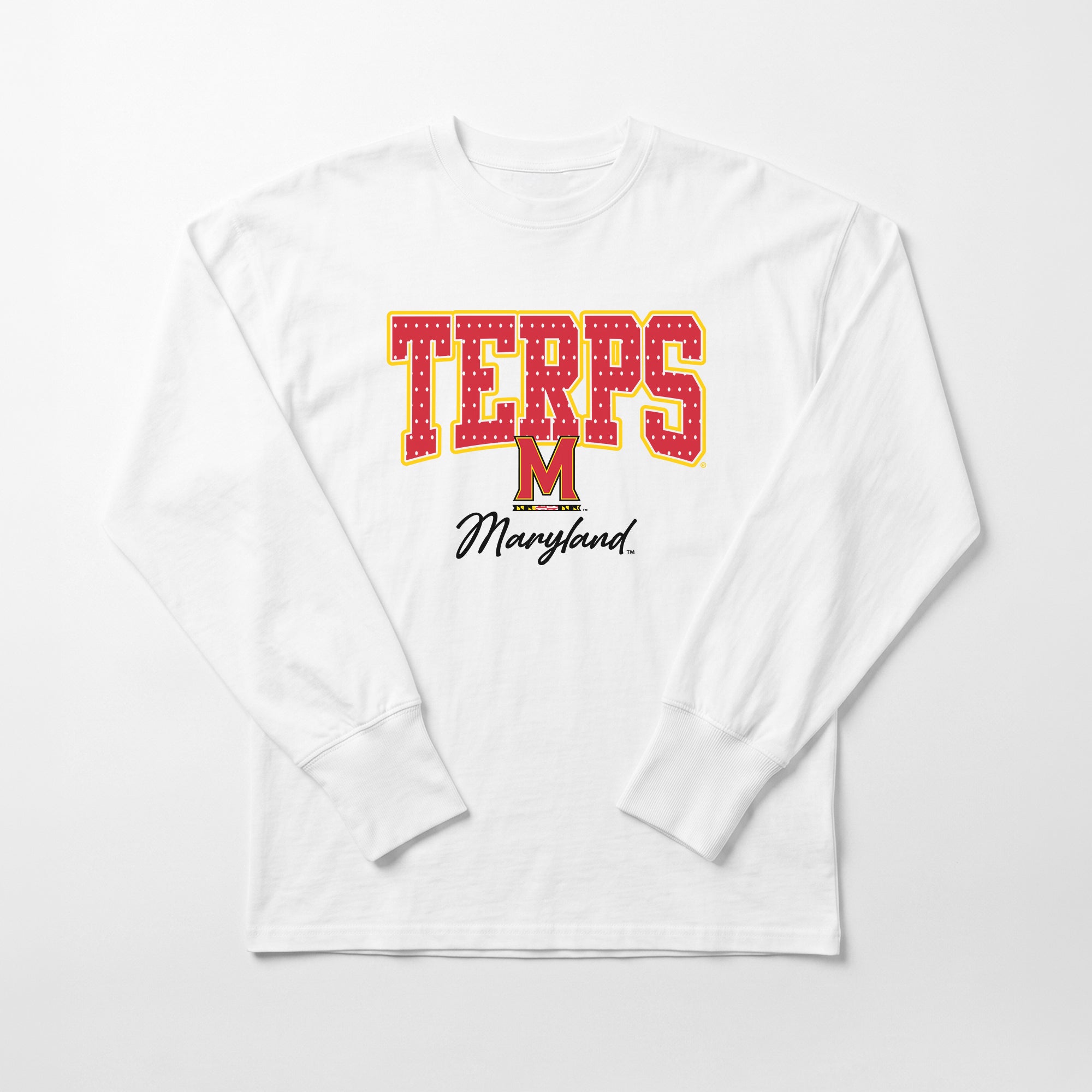 MARYLAND TERRAPINS SWEET SPOT ESSENTIAL RELAXED FIT LONG SLEEVE TEE