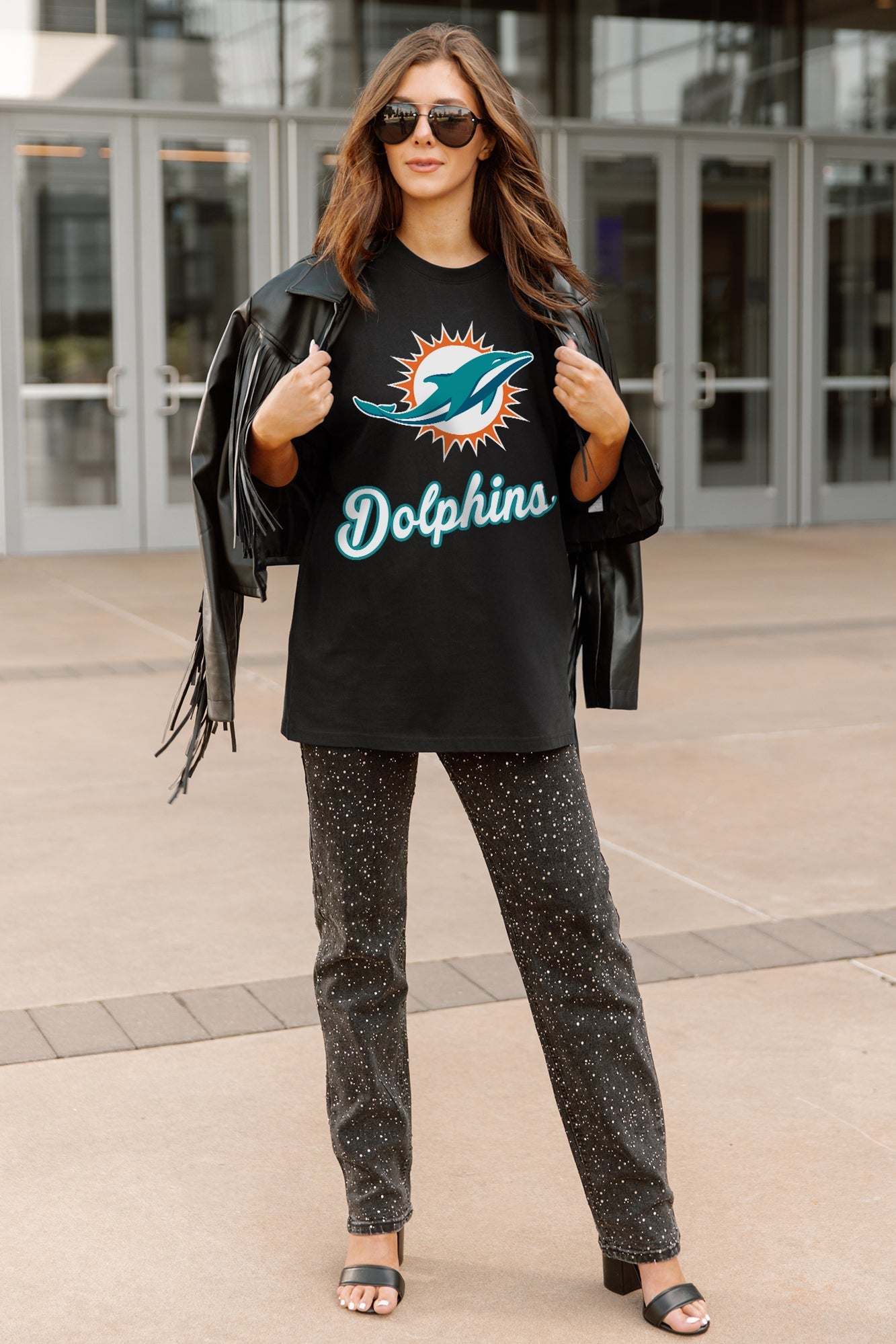 MIAMI DOLPHINS HONOR ROLL ESSENTIAL RELAXED FIT LONG SLEEVE TEE