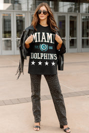 MIAMI DOLPHINS EVERYDAY STAR ESSENTIAL RELAXED FIT LONG SLEEVE TEE