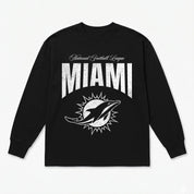 MIAMI DOLPHINS BOLD AMBITION OVERSIZED LONG SLEEVE TEE