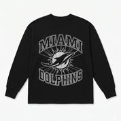 MIAMI DOLPHINS SPOTLIGHT OVERSIZED LONG SLEEVE TEE