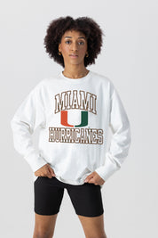 MIAMI HURRICANES MIND GAMES OVERSIZED MIDWEIGHT LONG SLEEVE TEE