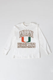 MIAMI HURRICANES MIND GAMES OVERSIZED MIDWEIGHT LONG SLEEVE TEE