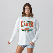 MIAMI HURRICANES SWIFT STRIKE ESSENTIAL RELAXED FIT LONG SLEEVE TEE