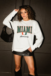 MIAMI HURRICANES SWEET SPOT ESSENTIAL RELAXED FIT LONG SLEEVE TEE