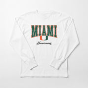 MIAMI HURRICANES SWEET SPOT ESSENTIAL RELAXED FIT LONG SLEEVE TEE