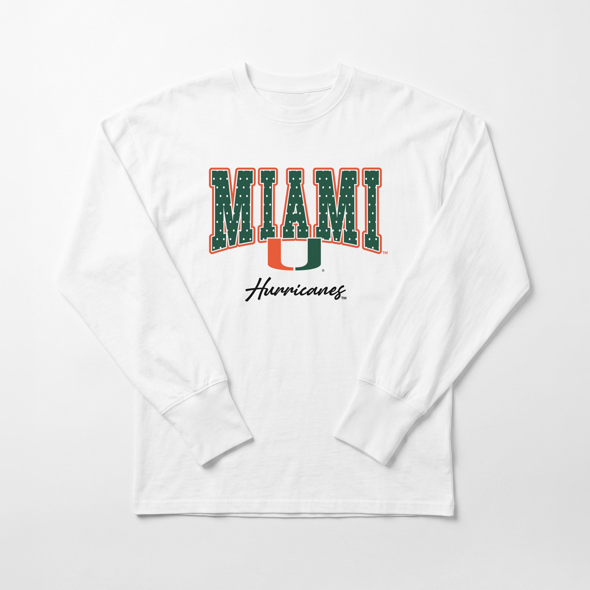 MIAMI HURRICANES SWEET SPOT ESSENTIAL RELAXED FIT LONG SLEEVE TEE