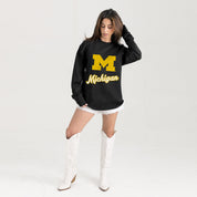 MICHIGAN WOLVERINES HONOR ROLL ESSENTIAL RELAXED FIT LONG SLEEVE TEE