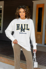 MICHIGAN WOLVERINES SWEET SPOT ESSENTIAL RELAXED FIT LONG SLEEVE TEE