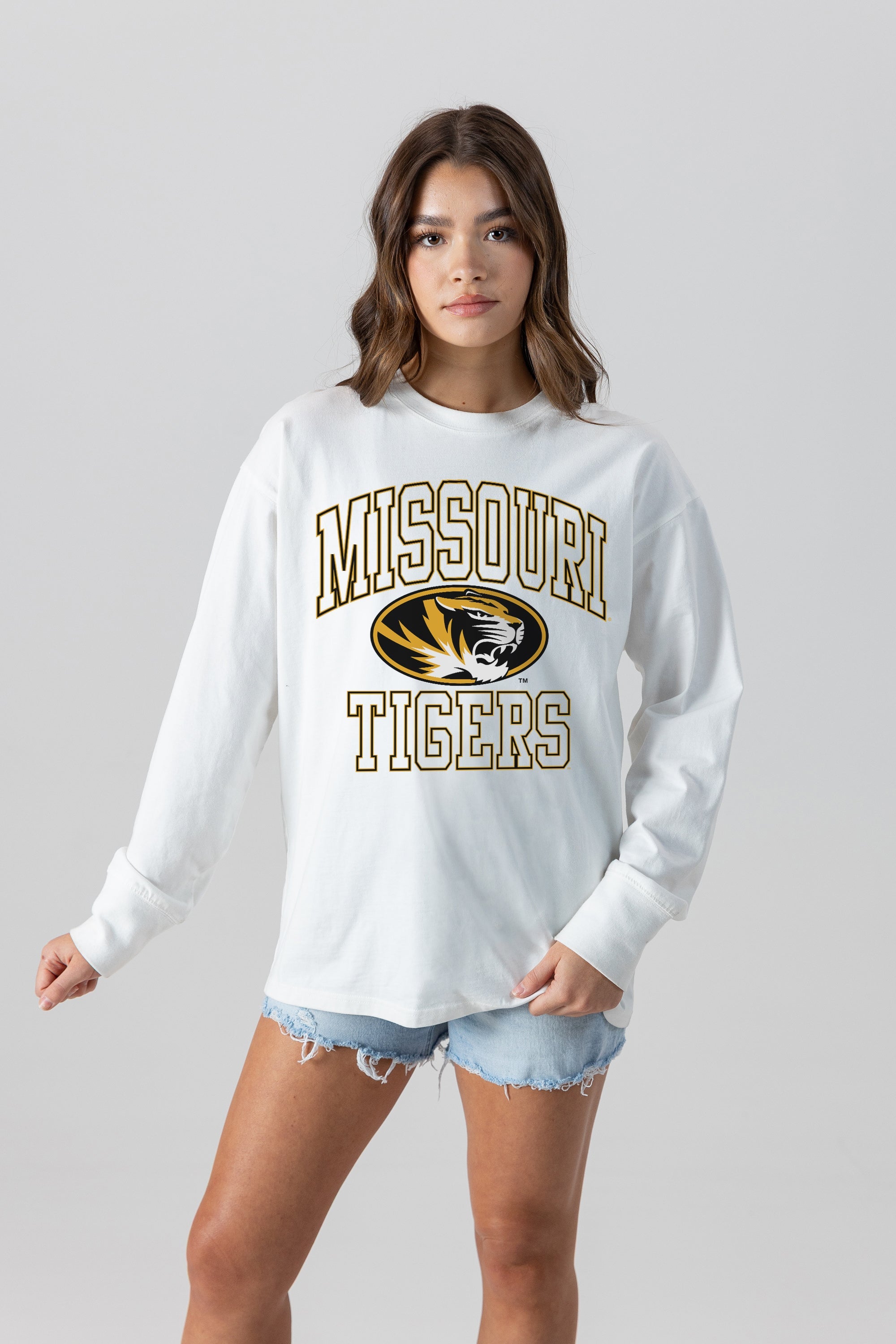 MISSOURI TIGERS MIND GAMES OVERSIZED MIDWEIGHT LONG SLEEVE TEE