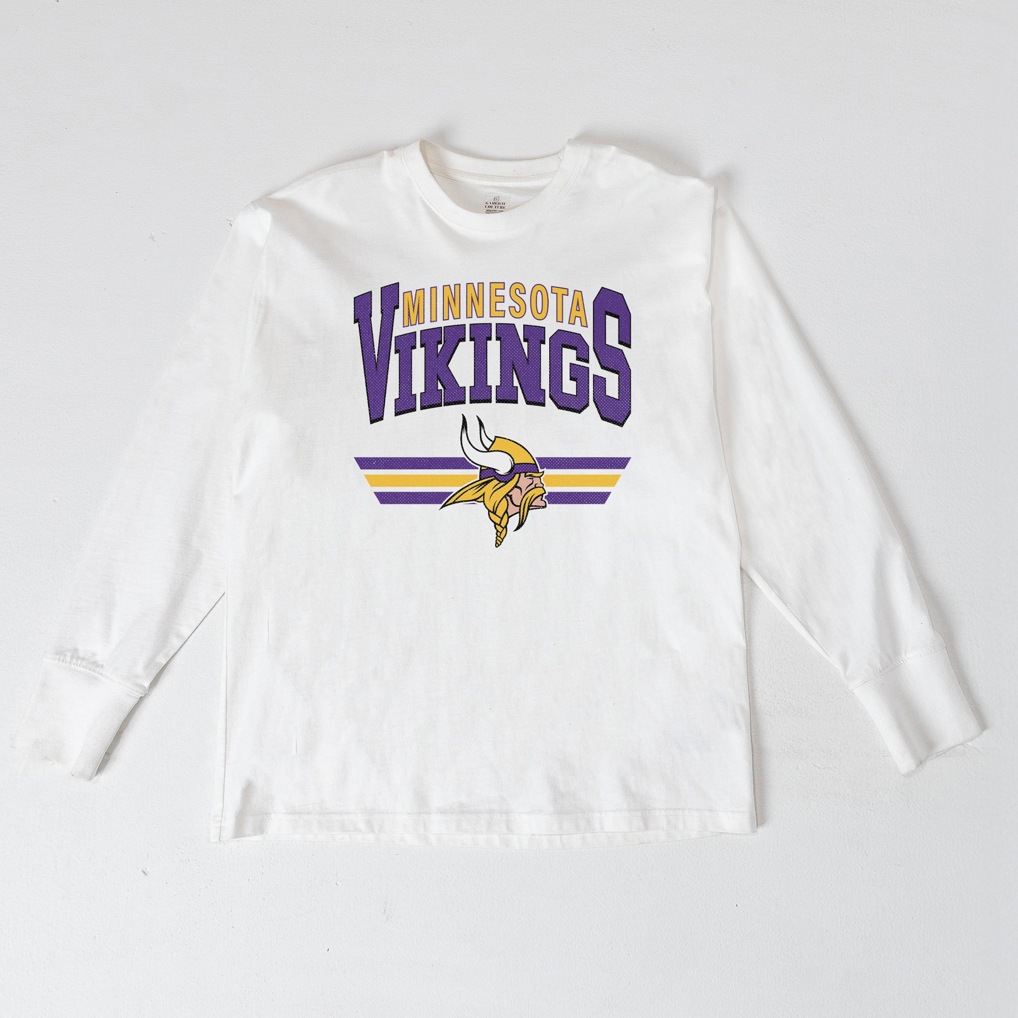 MINNESOTA VIKINGS SWIFT STRIKE ESSENTIAL RELAXED FIT LONG SLEEVE TEE