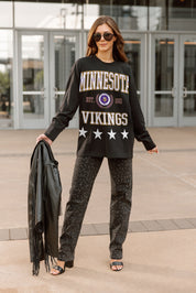 MINNESOTA VIKINGS EVERYDAY STAR ESSENTIAL RELAXED FIT LONG SLEEVE TEE