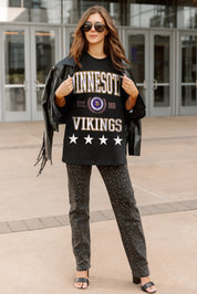 MINNESOTA VIKINGS EVERYDAY STAR ESSENTIAL RELAXED FIT LONG SLEEVE TEE