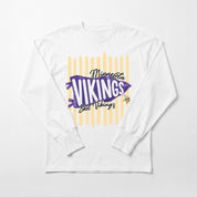 MINNESOTA VIKINGS RALLY STRIPE OVERSIZED LONG SLEEVE TEE
