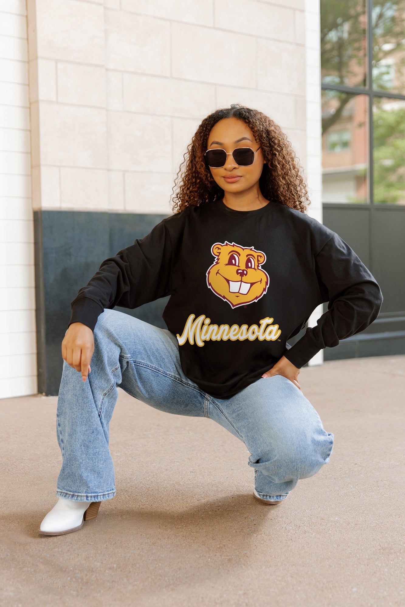 MINNESOTA GOLDEN GOPHERS HONOR ROLL ESSENTIAL RELAXED FIT LONG SLEEVE TEE