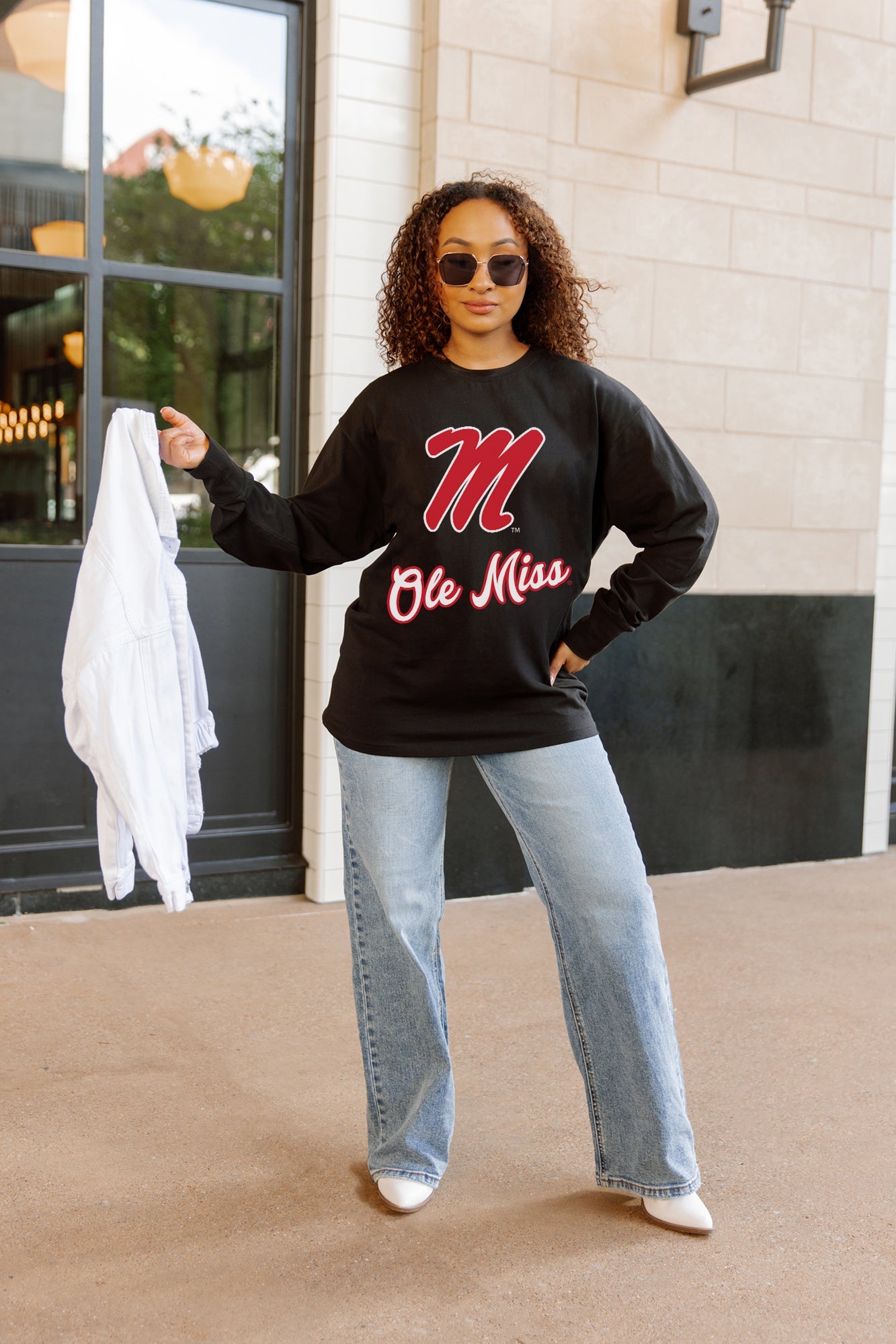 OLE MISS REBELS HONOR ROLL ESSENTIAL RELAXED FIT LONG SLEEVE TEE