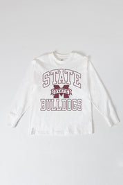 MISSISSIPPI STATE BULLDOGS MIND GAMES OVERSIZED MIDWEIGHT LONG SLEEVE TEE