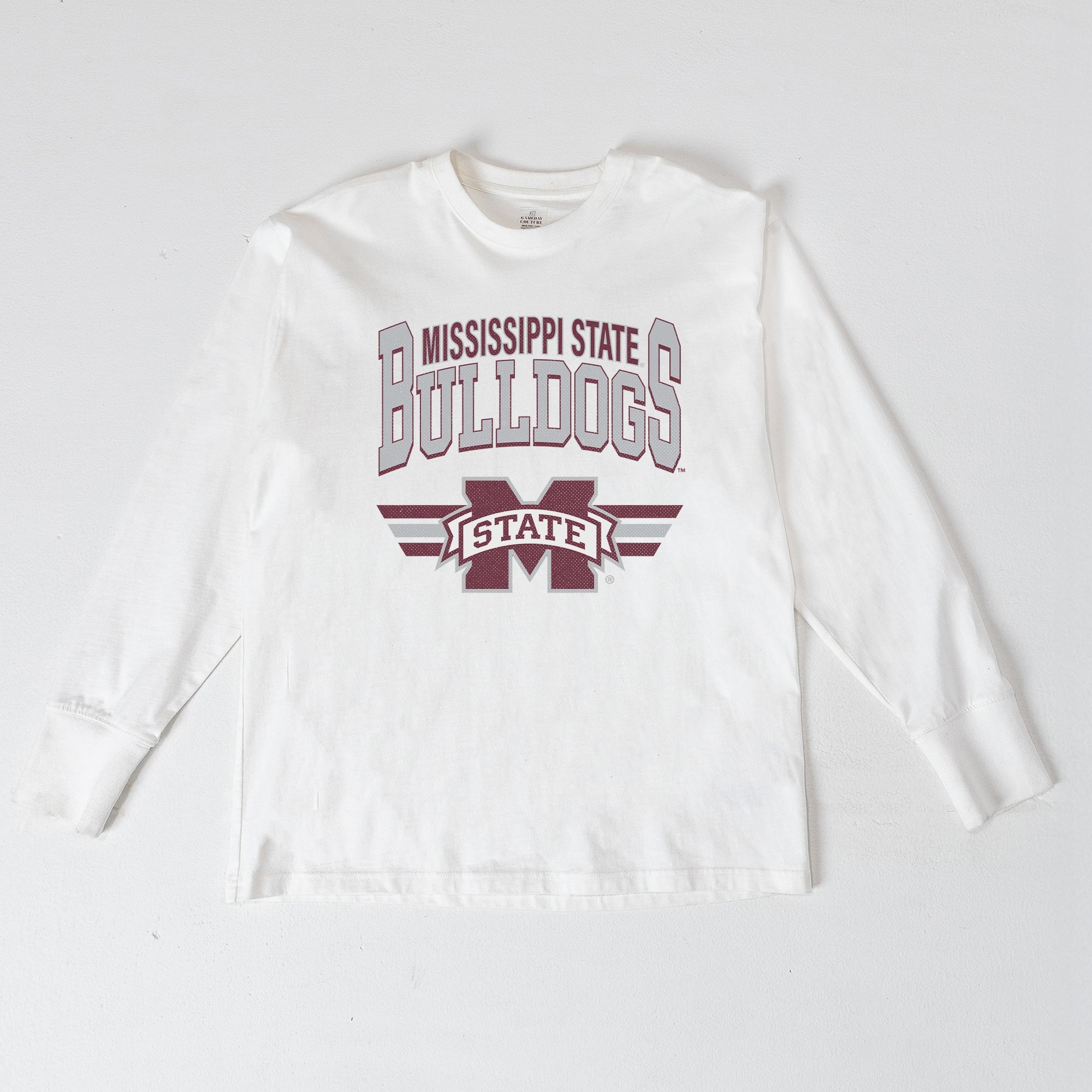 MISSISSIPPI STATE BULLDOGS SWIFT STRIKE ESSENTIAL RELAXED FIT LONG SLEEVE TEE