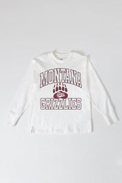 MONTANA GRIZZLIES MIND GAMES OVERSIZED MIDWEIGHT LONG SLEEVE TEE