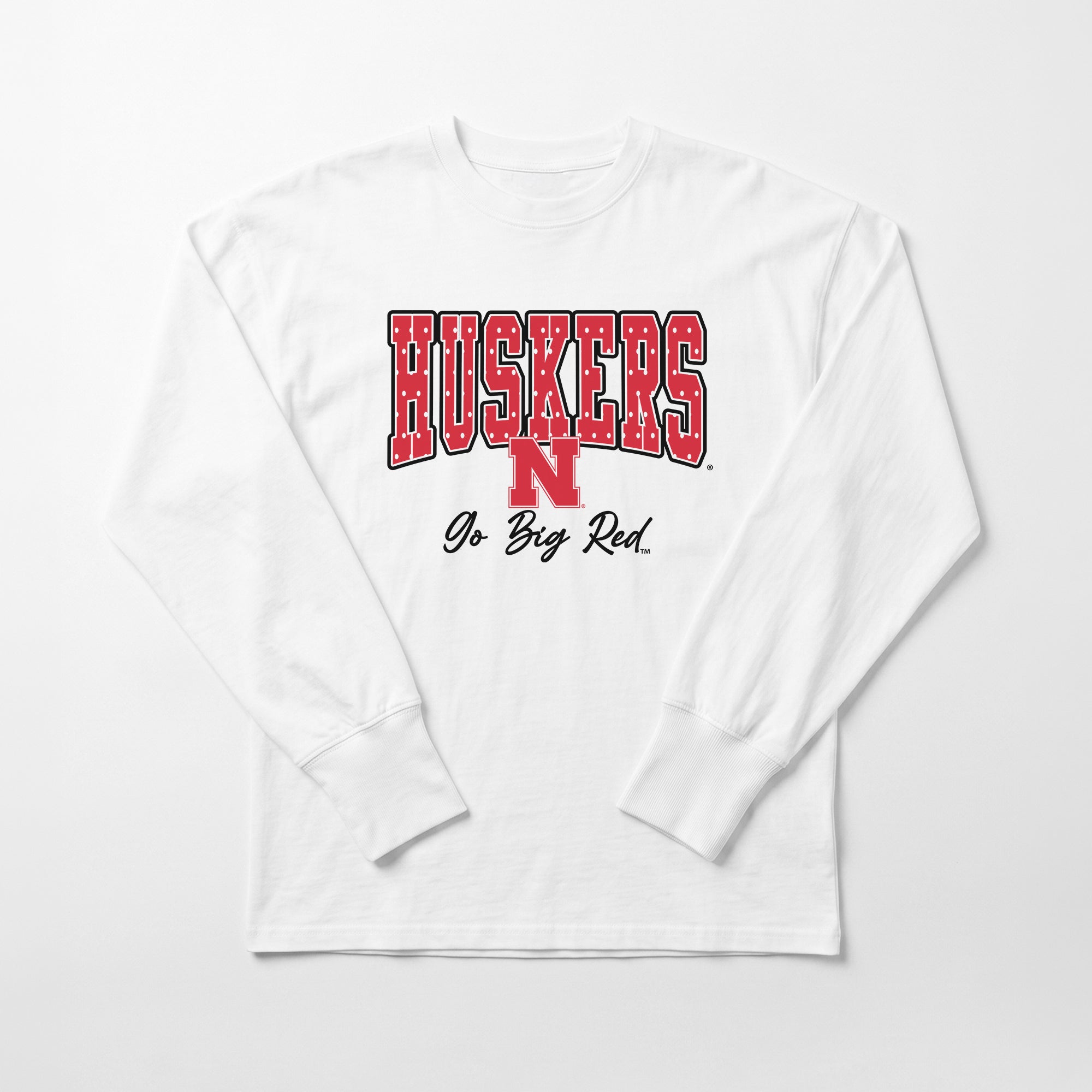 NEBRASKA CORNHUSKERS SWEET SPOT ESSENTIAL RELAXED FIT LONG SLEEVE TEE