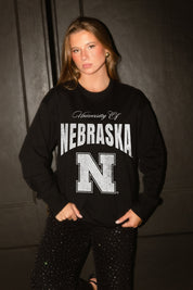 NEBRASKA CORNHUSKERS BOLD AMBITION ESSENTIAL RELAXED FIT LONG SLEEVE TEE